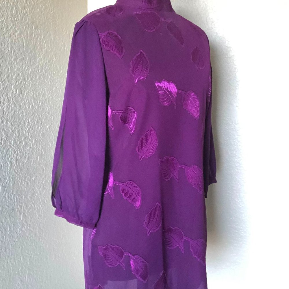 Purple Silk Dress